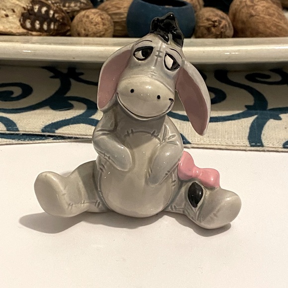 Disney Other - Vintage 1970’s Disney Eeyore Bone China Handpainted Majolica Figurine